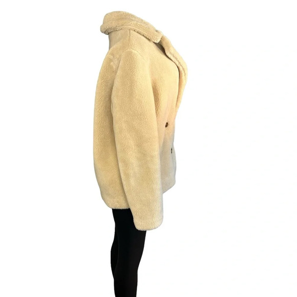 Banana Republic Ivory Sherpa Teddy Coat - Picture 7 of 9